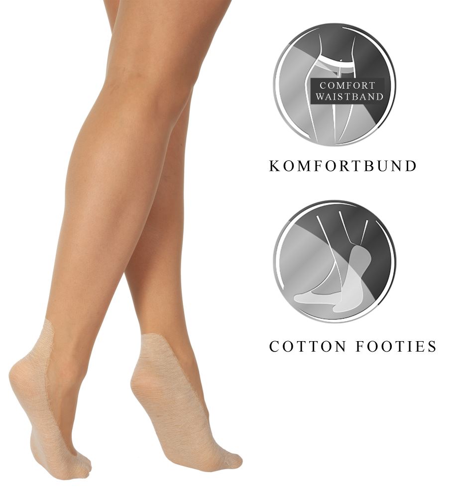 Bananalu Footies Style 20 Den Feinstrumpfhose mit Söckchen Bananalu Footies Style 20 Den Feinstrumpfhose mit Söckchen
