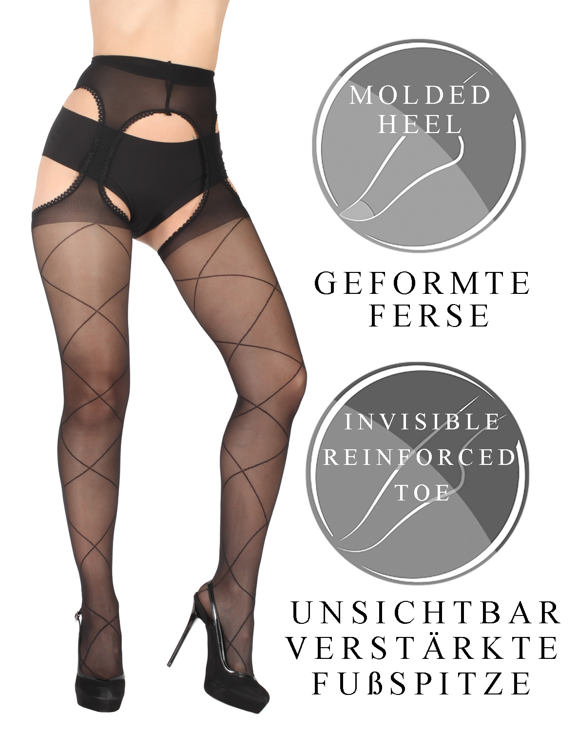 BANANALU Love Desire 20 Den Ouvert Strumpfhose
