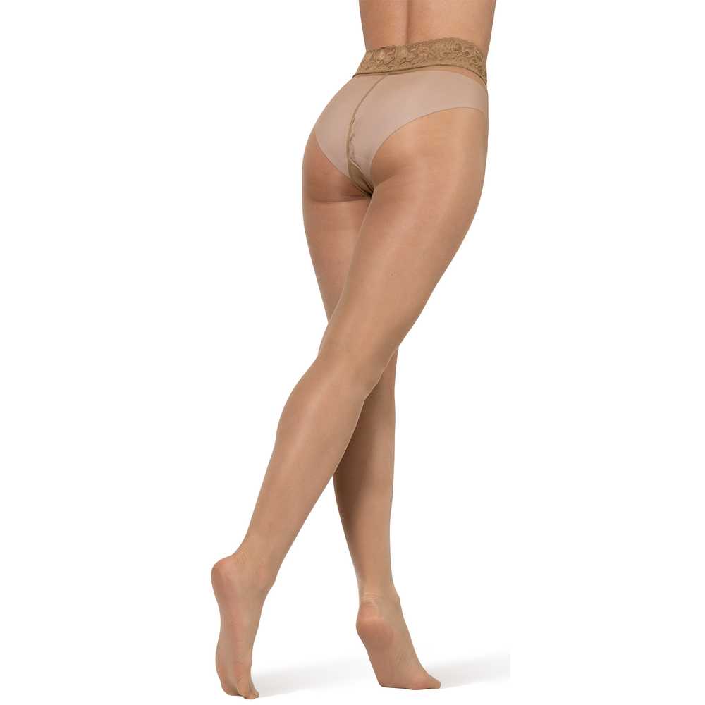 p01 Bananalu Impresso 20, Feinstrumpfhose mit Spitzenbund, Hüftstrumpfhose