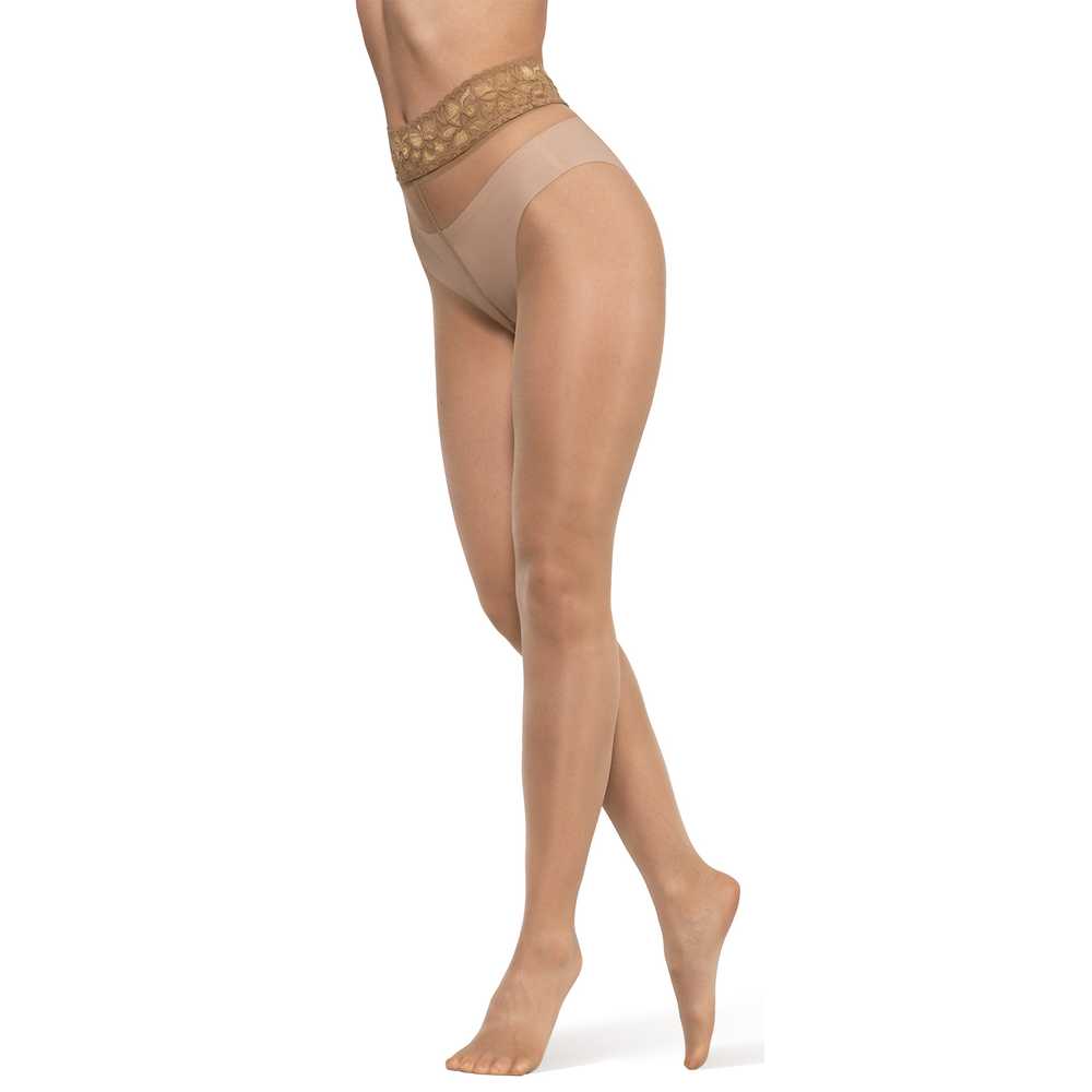 p02 Bananalu Impresso 20, Feinstrumpfhose mit Spitzenbund, Hüftstrumpfhose