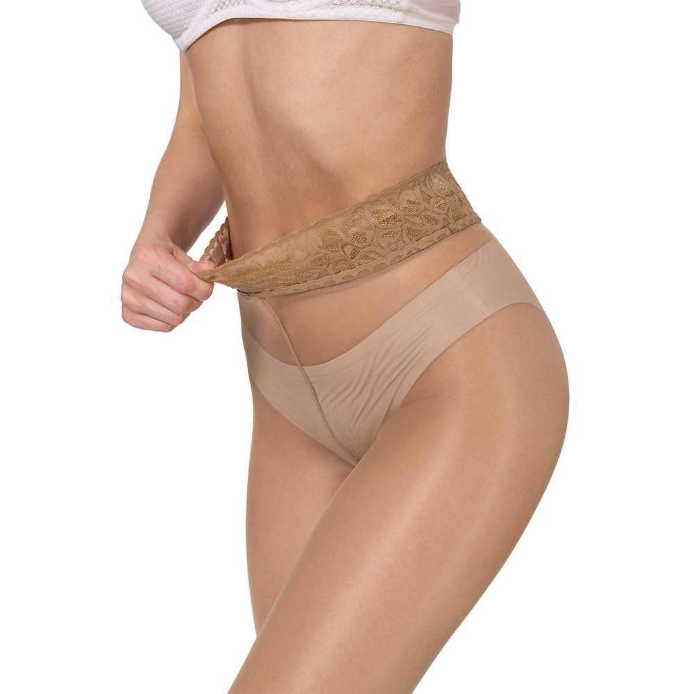 04 Bananalu Impresso 20, Feinstrumpfhose mit Spitzenbund, Hüftstrumpfhose