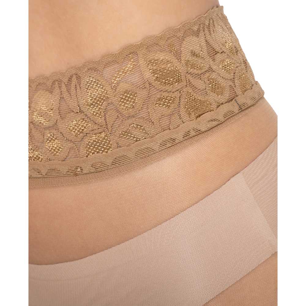p03 Bananalu Impresso 20, Feinstrumpfhose mit Spitzenbund, Hüftstrumpfhose