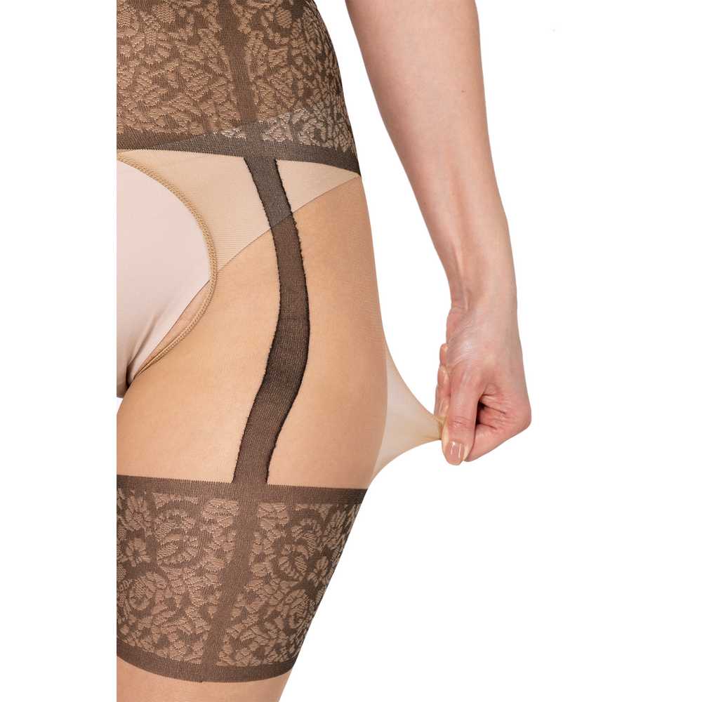 p04 Bananalu Intimo 20 Noir Ouvert Strumpfhose mit offenem Schritt