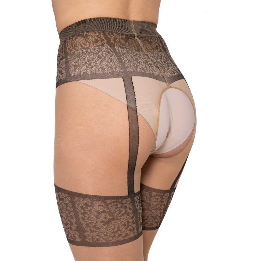 p05 Bananalu Intimo 20 Noir Ouvert Strumpfhose mit offenem Schritt